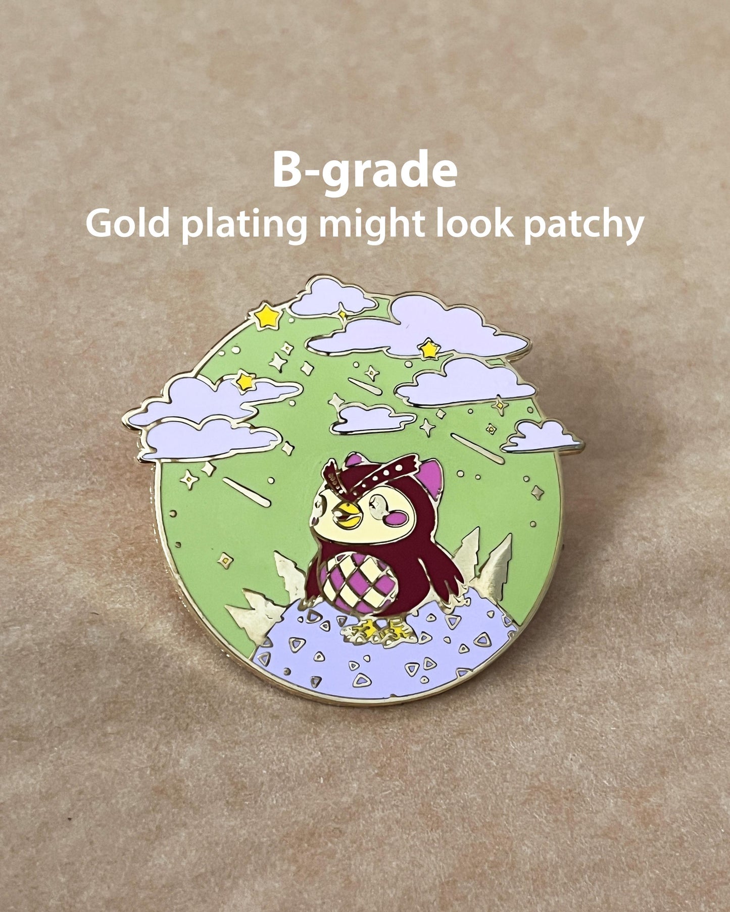 pin // Celeste, meteor shower - hard metal enamel pin