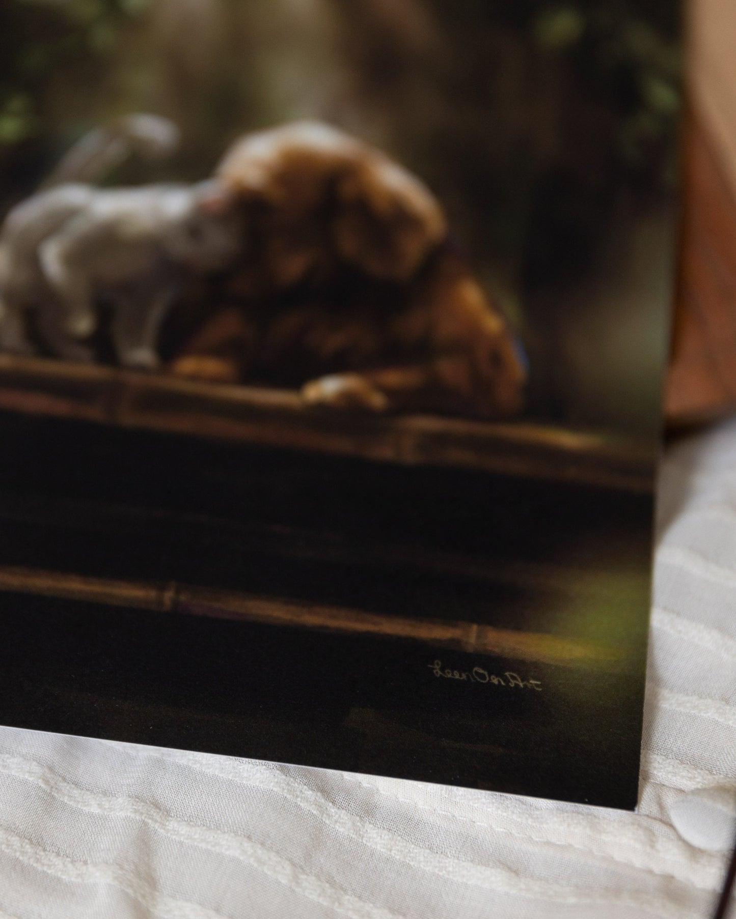 A5 // "cat and dog" illustration | painting, art print