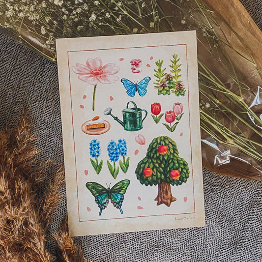 A5 // Spring of New Horizons | illustration, drawing, art print, poster, nature study