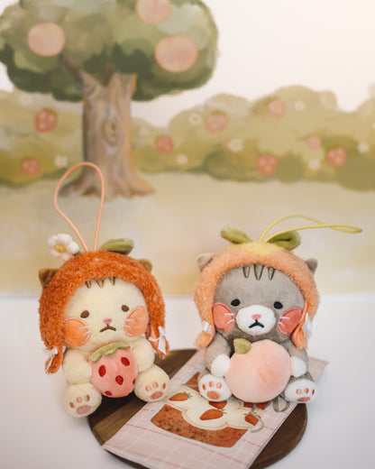 plush charm// peach cat - "moody mao"