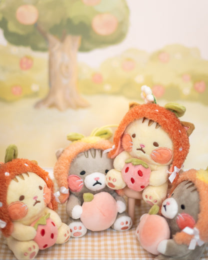 plush charm// peach cat - "moody mao"