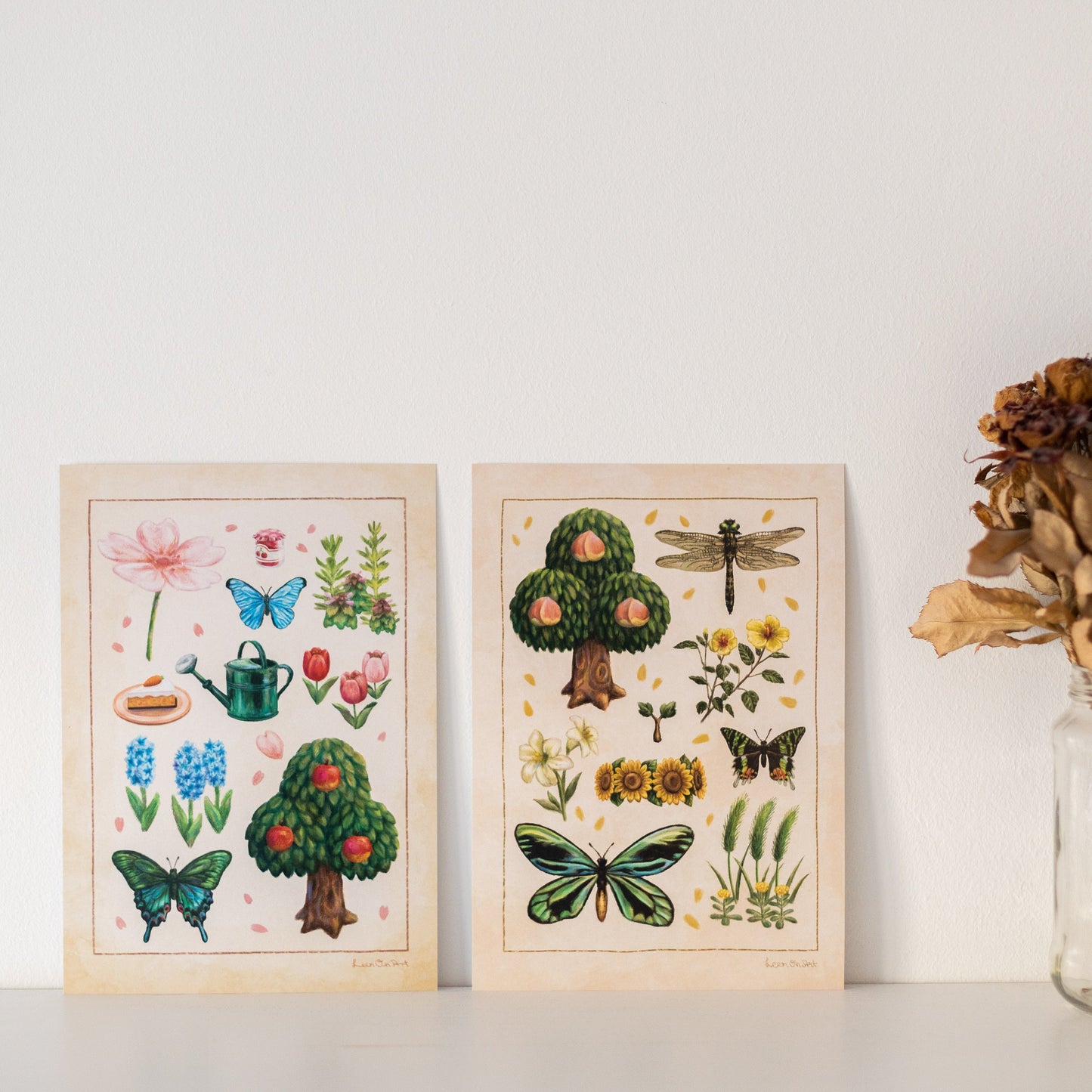 A5 // Spring of New Horizons | illustration, drawing, art print, poster, nature study