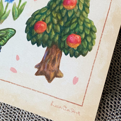 A5 // Spring of New Horizons | illustration, drawing, art print, poster, nature study