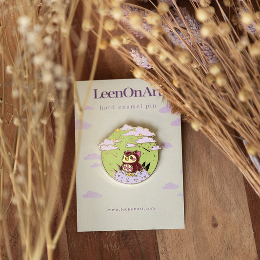 pin // Celeste, meteor shower - hard metal enamel pin