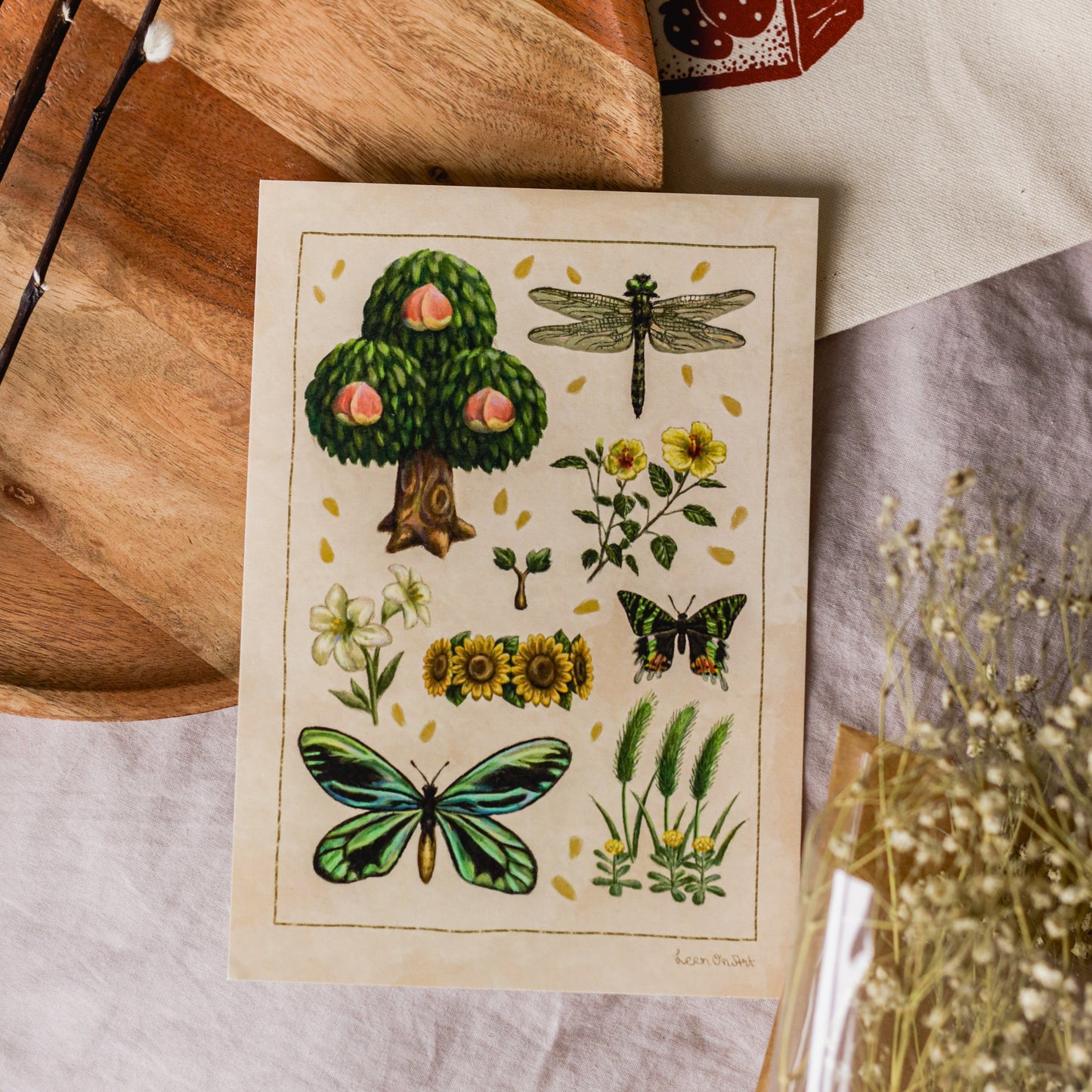 A5 // Summer of New Horizons | illustration, drawing, art print, poster, nature study