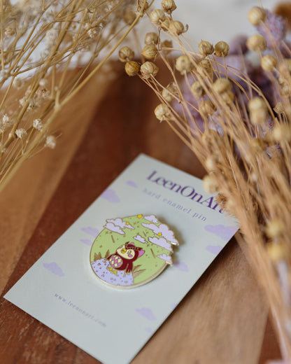 pin // Celeste, meteor shower - hard metal enamel pin