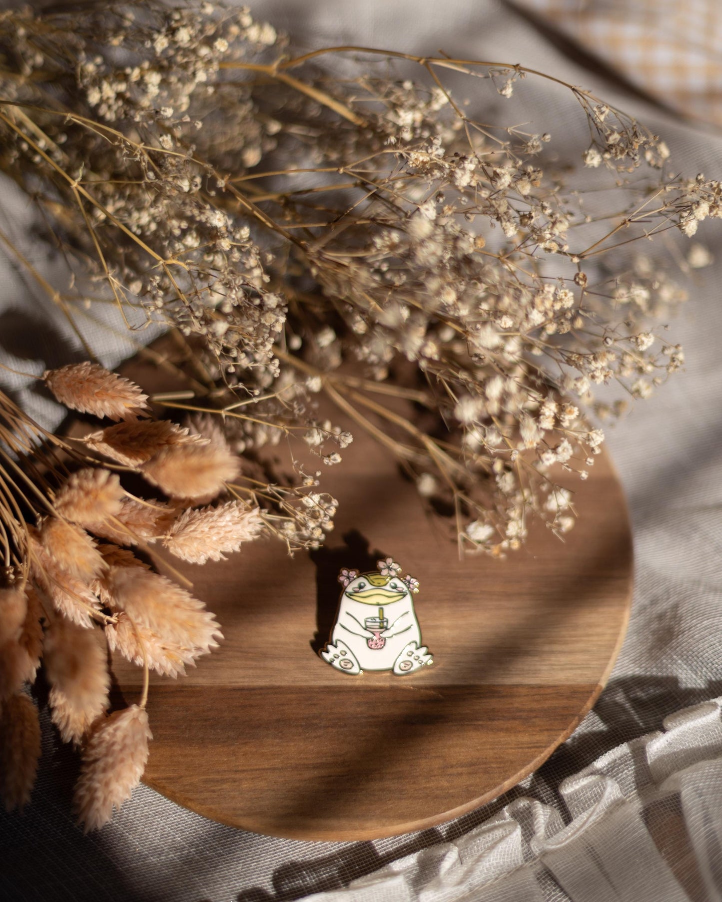 pin // Monster Rancher "Mochi drinks sakura Bubble Tea - hard enamel pin