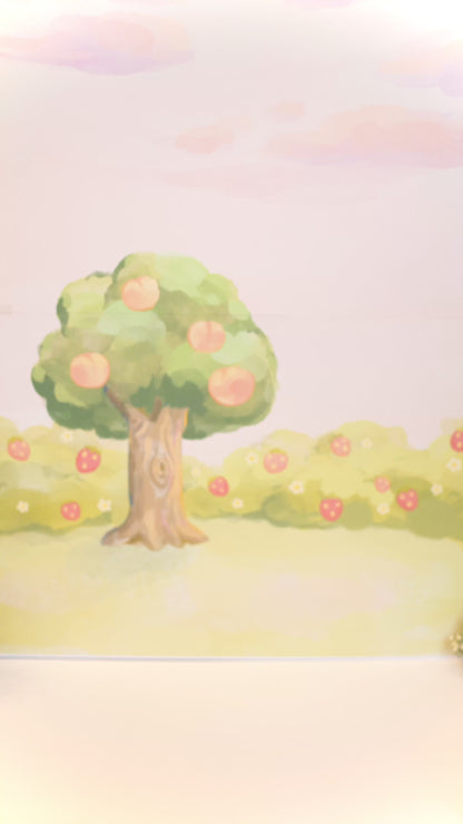 plush charm// peach cat - "moody mao"